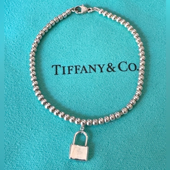 Tiffany & Co. Silver Beaded Lock Bracelet - Picture 2 of 6